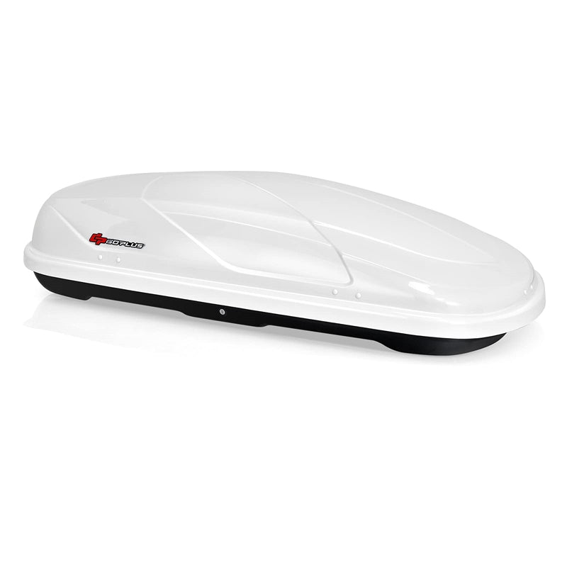 14 Cu.Ft Hard Shell Rooftop Cargo Carrier Waterproof Cargo Box w/ Dual Side Opening & Security Key, 165LBS Load Roof Storage Box for 17-22.8" Crossbar
