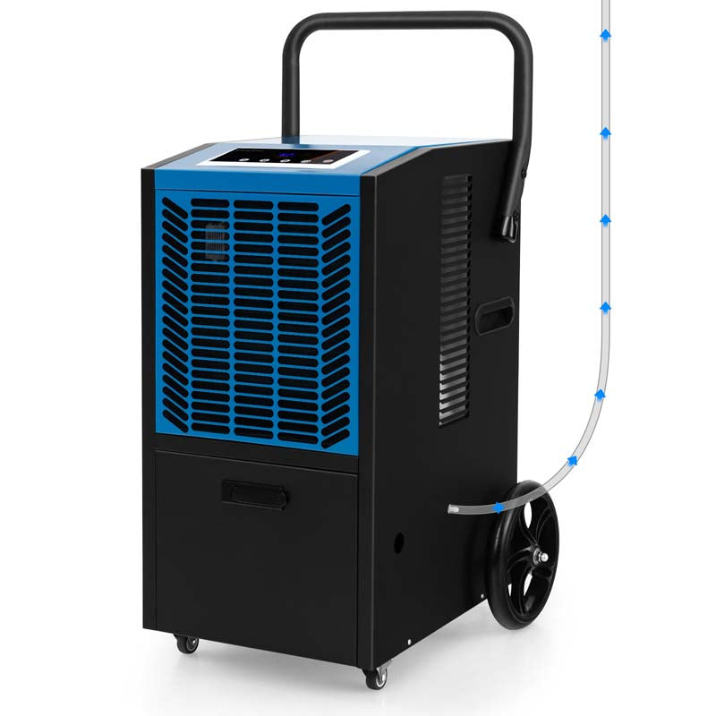 140 Pints 4500 Sq.Ft Crawl Space Dehumidifier with Pump & Drain Hose, Portable Industrial Commercial Dehumidifier for Basement Warehouse