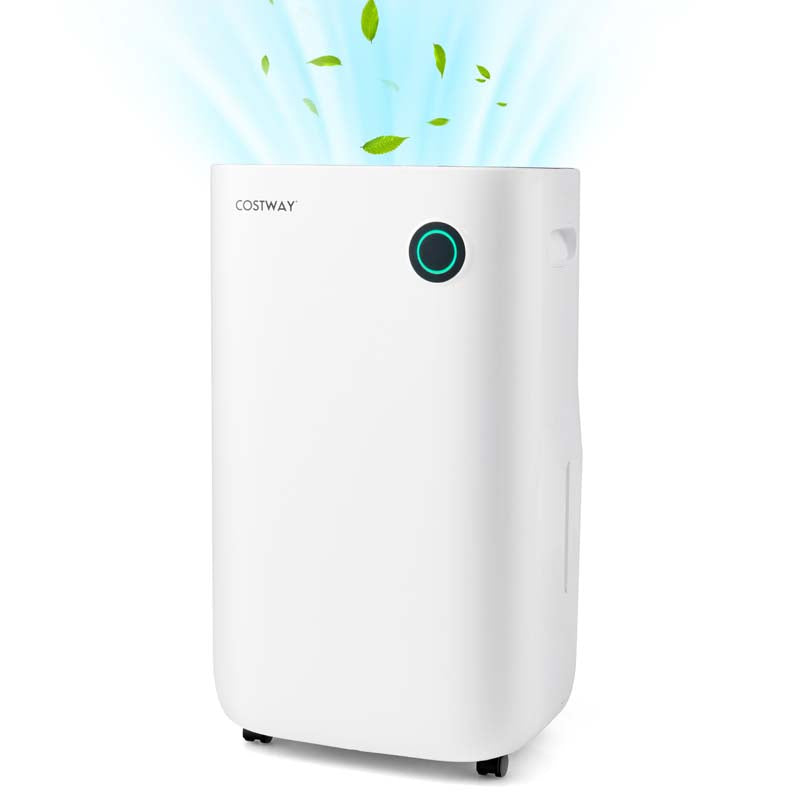 73 Pint Quiet Dehumidifier for 4500 Sq. Ft Home & Basements with 5 Modes, 24H Timer, 3-Color Indicator Light & 1.7 Gal Water Tank