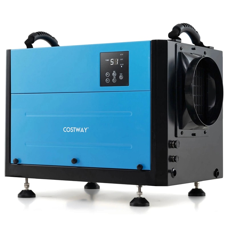 124 PPD Commercial Dehumidifier, 1300 Sq.Ft Crawl Space Dehumidifier with Drain Hose, Auto Defrost, 3 Modes & 24H Timer for Basement, Warehouse
