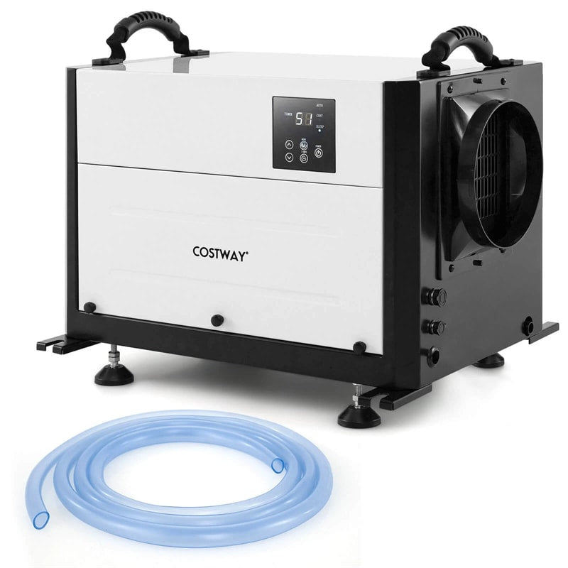 192 PPD Commercial Dehumidifier, 2600 Sq.Ft Crawl Space Dehumidifier with Drain Hose, Auto Defrost, 3 Modes & 24H Timer for Basement, Warehouse