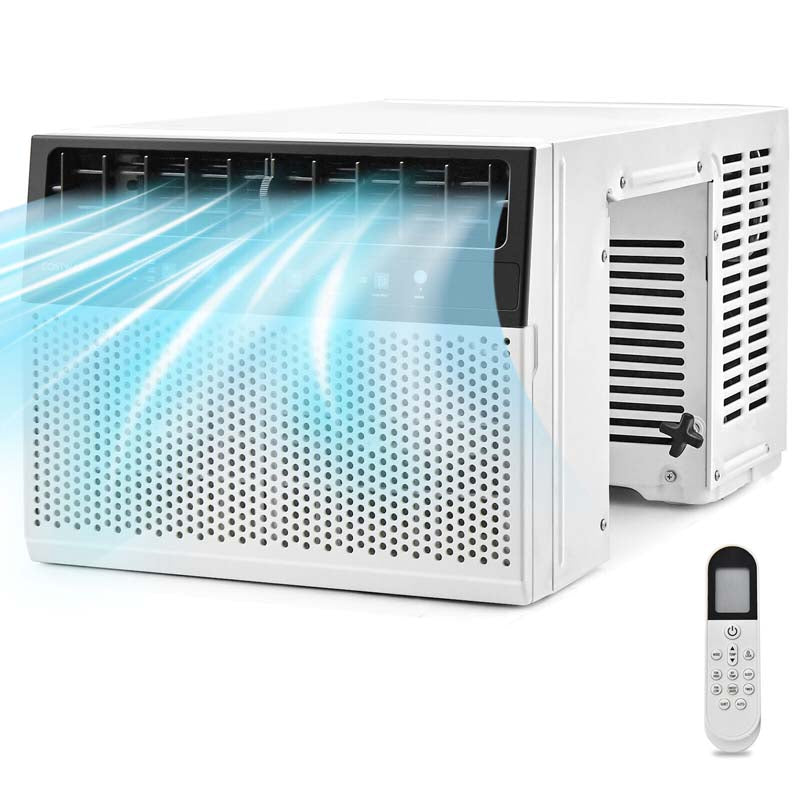 12000 BTU U-Shaped Window Air Conditioner, Ultra Quiet Over the Sill AC Unit with Energy Saver Modes & Handy Remote, Cools up to 400 Sq.Ft