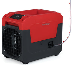 140 Pints Commercial Dehumidifier, 4500 Sq.Ft Portable Industrial Dehumidifier with Pump & Drain Hose for Basements, Warehouse, Job Sites