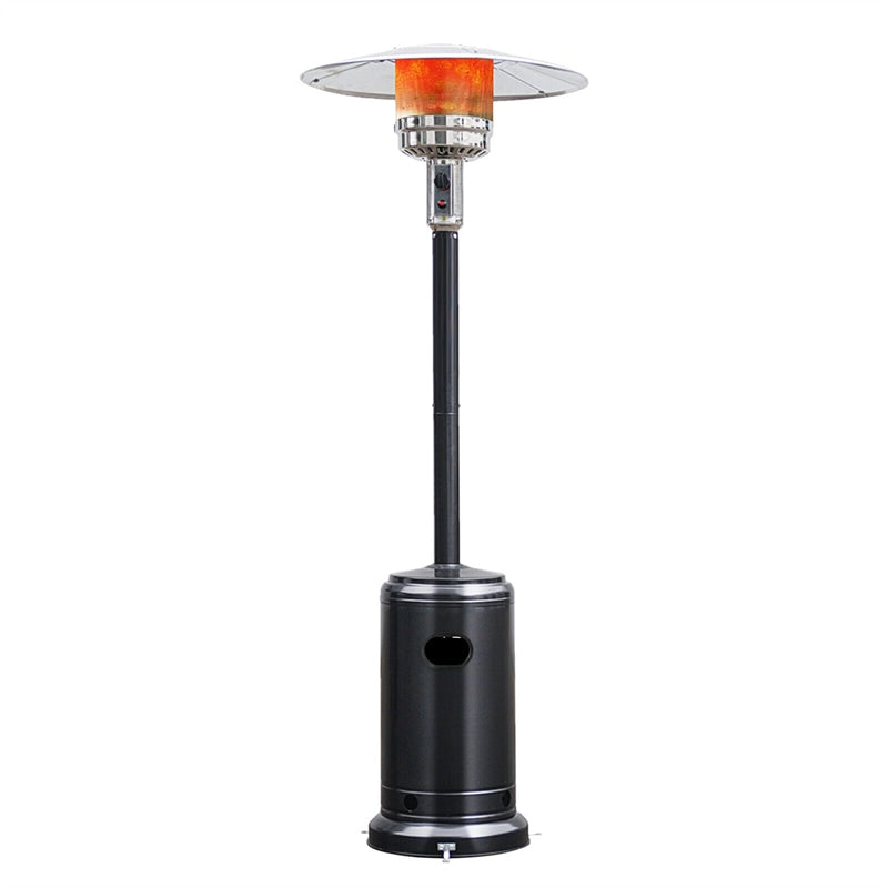 50,000 BTU Propane Patio Heater, Standing Stainless Steel Outdoor Heater with Wheels, Triple Protection, CSA Certified for Deck & Commercial