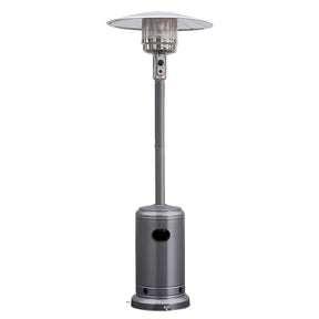 50,000 BTU Propane Patio Heater, Standing Stainless Steel Outdoor Heater with Wheels, Triple Protection, CSA Certified for Deck & Commercial