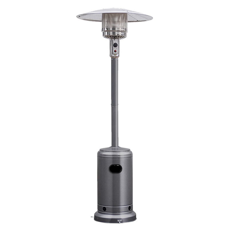 50,000 BTU Propane Patio Heater, Standing Stainless Steel Outdoor Heater with Wheels, Triple Protection, CSA Certified for Deck & Commercial