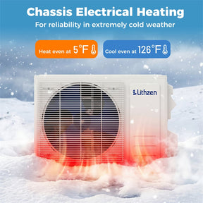 12000 BTU 18.1 SEER2 Mini Split Air Conditioner & Heater, WiFi Alexa Enabled Inverter Ductless AC & Heat Pump System, Cools Up to 600 Sq Ft