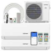 24000 BTU 23 SEER2 Dual Zone Mini Split Air Conditioner & Heater, WiFi Enabled Inverter Ductless Split AC System with Heat Pump & Energy Star