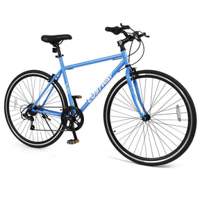 26" Mountain Bike 6-Speed Drivetrain Cycling Bicycle with Dual C-Brakes, Adjustable Seat & All-Terrain Tires, MTB City Bike for Men Women Teens