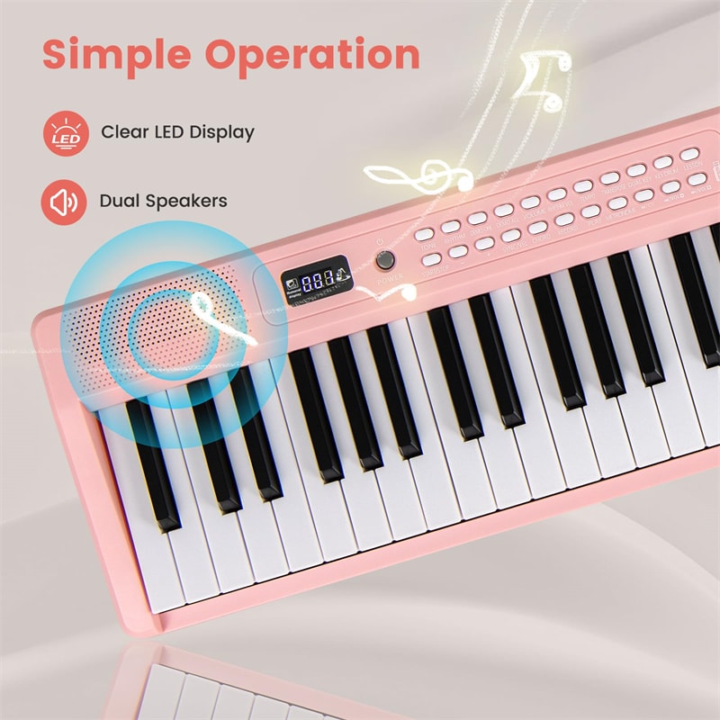 88-Key Folding Electric Piano Keyboard, Full-Size Semi-Weighted Digital Piano w/ Wireless MIDI & Dual Speakers, Portable Keyboard for Beginners