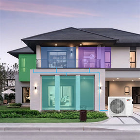 Blast Pro 28000 BTU Dual Zone Mini Split Air Conditioner with Heat Pump, 20 SEER2 WiFi Ductless Inverter Split AC with Pre-Charged & Line Set