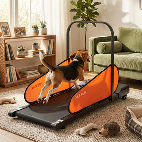 Dog Treadmill Pet Running Machine for Small & Medium Dogs, Dog Pacer Walking Pad with Remote, LED Display, 15 Programs & Wheels for Indoor Exercise