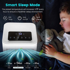 10000 BTU Portable Air Conditioner, 3-in-1 Room AC Unit with Fan, Dehumidifier & Sleep Mode, Remote, Child Lock, Window Kit for Bedroom, Office, Dorm