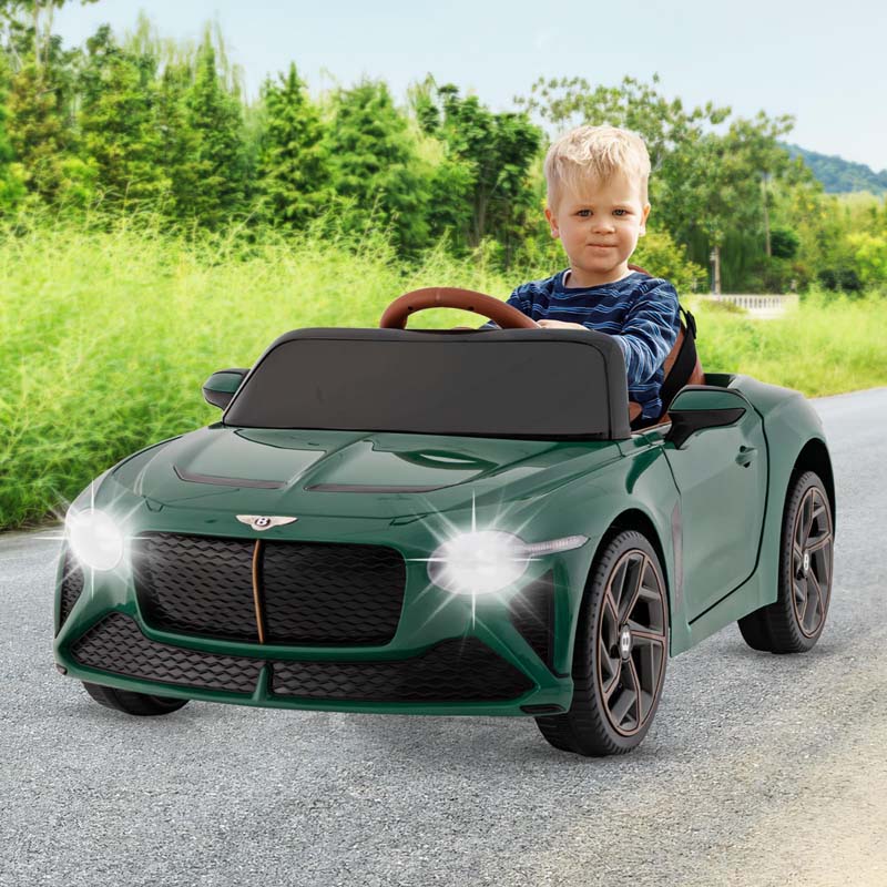 12V Licensed Bentley Bacalar Battery Kids Ride-on Toy Car with Remote Control, Scissor Doors, Lights & Sound Effects