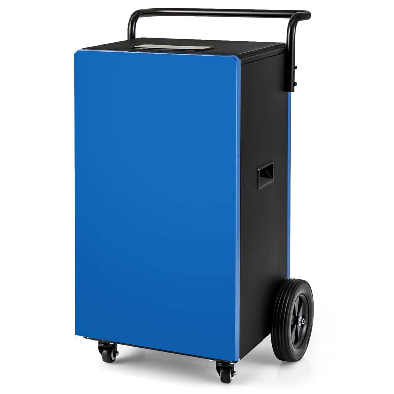 215 Pint Commercial Dehumidifier, 8000 Sq.Ft Industrial Dehumidifier with Drain Hose, 24H Timer & 4 Wheels for Basement, Warehouse, Water Damage