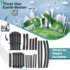 30" Tall Adirondack Bar Chairs, All-Weather HDPE Outdoor Bar Height Stools with Backrest, Armrests & Footrest for Backyard, Poolside