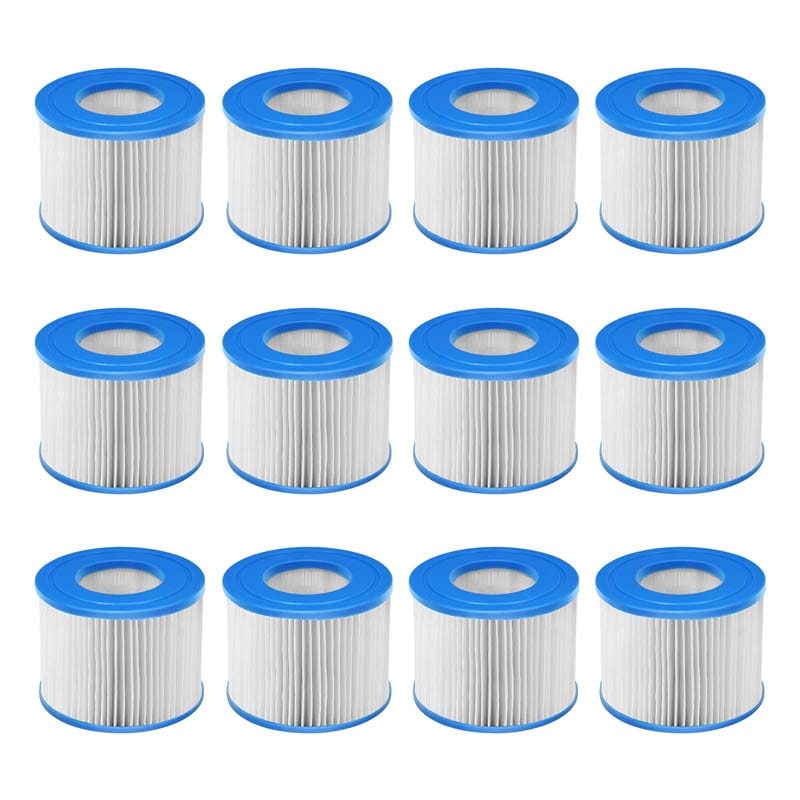 6/12 Pack Type VI Filter Cartridge, Hot Tub Spa Filter Replacement for SaluSpa, Massage Pool Spa Filter Pump