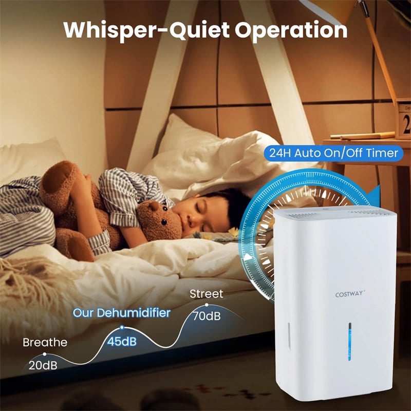 150 Pints Energy Star Dehumidifier with Pump Drain Hose, 7000 Sq.Ft Portable Dehumidifier w/ 24H Timer, LED Display & Auto Defrost for Basement Garage