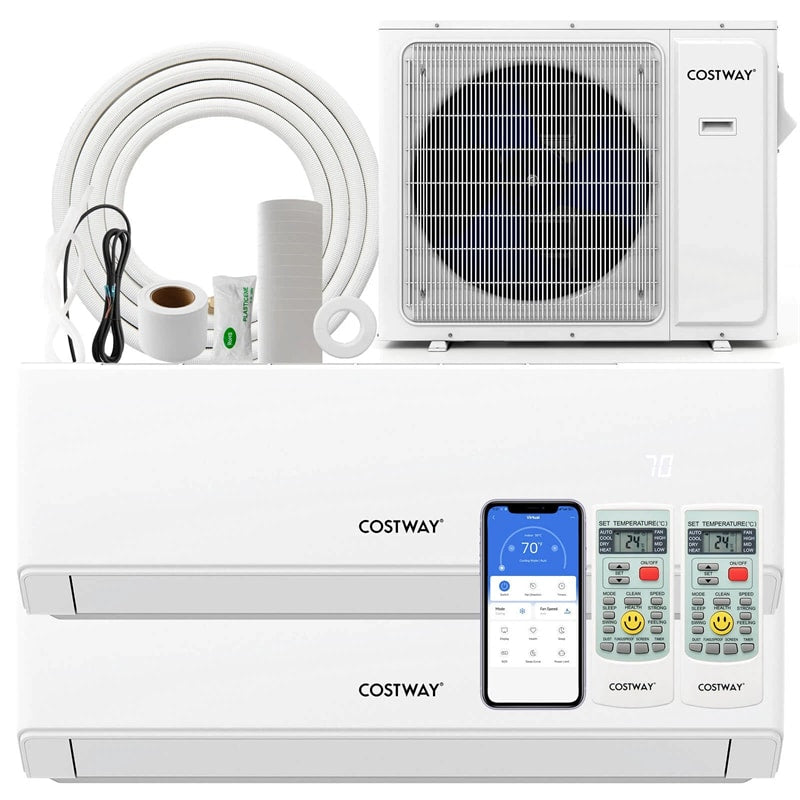 36000 BTU 23 SEER2 Dual Zone Mini Split Air Conditioner & Heater, WiFi Enabled Inverter Ductless System with Heat Pump & Energy Star