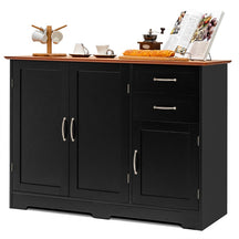 Buffet Storage Cabinet with 3 Doors, 2 Drawers & Adjustable Shelf, Farmhouse Sideboard Console Table for Kitchen, Dining Room & Coffee Bar
