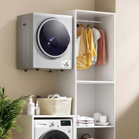 10 lbs Portable Clothes Dryer, Wall Mounted Front Load Dryer Tumble Dryer, Portable Dryer Machine for Apartments RV