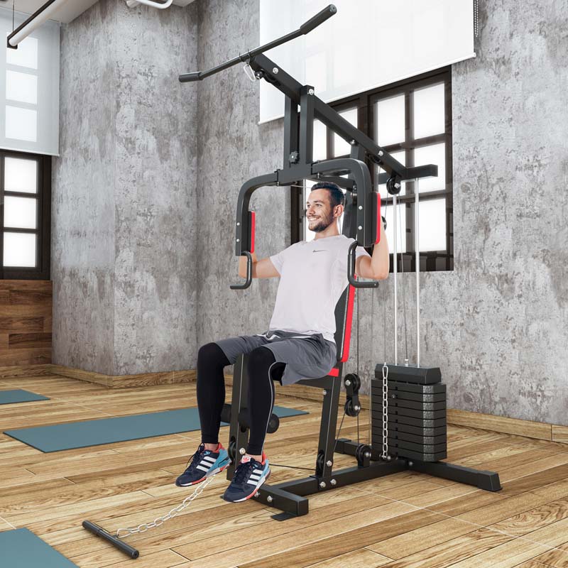 Multifunctional Cross Trainer Exercise Workout Equipment Fitness Weight Strength Training Machine Home Gym System