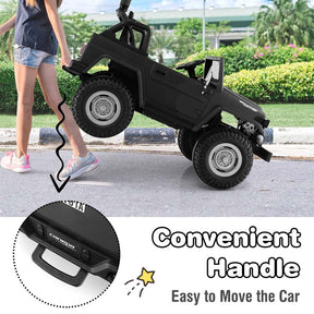 Licensed Toyota FJ40 2-Seater Kids Ride On Truck 12V Battery Powered Electric Riding Toy Car with Laser Lights