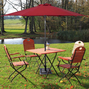 30lbs Heavy Duty Outdoor Market Umbrella Base, 17.5" Square Umbrella Stand for Patio, Poolside