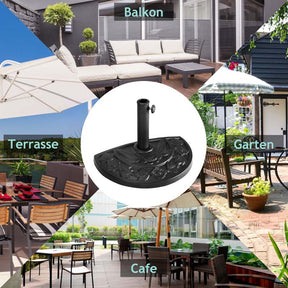 30lbs Heavy Duty Outdoor Market Umbrella Base, 17.5" Square Umbrella Stand for Patio, Poolside