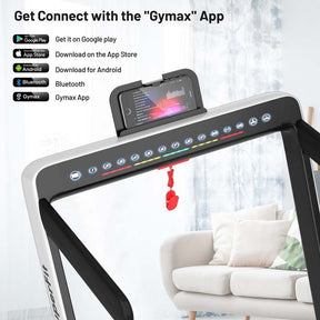 2-in-1 Folding Treadmill with Dual Display, 2.25HP Under Desk Treadmill Walking Pad, Bluetooth/Remote, Compact Jogging Machine for Home Office