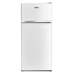 3.4 Cu.Ft Compact Refrigerator, 2-Door Mini Fridge with Freezer & Removable Glass Shelves for Dorm, Bedroom, Office