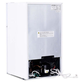 2-Door Mini Fridge with Freezer, 3.2 Cu.Ft Compact Refrigerator with Removable Glass Shelves & Mechanical Control for Dorm, Apartment