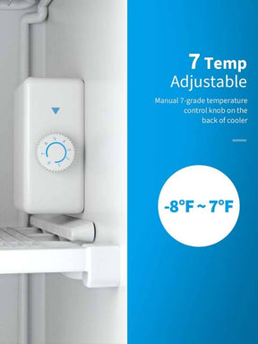 3.0 Cu.Ft Compact Upright Freezer, Mini Freezer with Reversible Single Stainless Steel Door & Removable Shelves for Home Office, Apartment