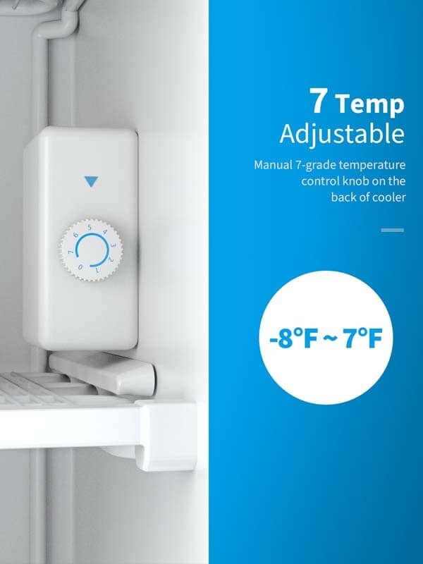 3.0 Cu.Ft Compact Upright Freezer, Mini Freezer with Reversible Single Stainless Steel Door & Removable Shelves for Home Office, Apartment