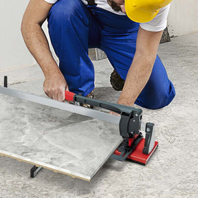 48" Manual Tile Cutter, Professional Ceramic Porcelain Floor Tile Cutting Machine with Tungsten Carbide Wheel, Removable Scale & Adjustable Brackets