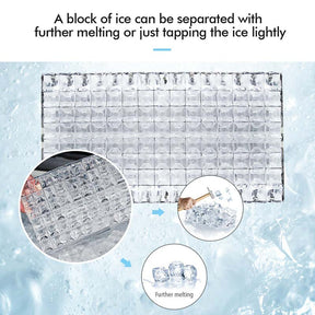48LBS/24H Portable Ice Maker Countertop, Auto Self-Clean Stainless Ice Machine with LCD Display