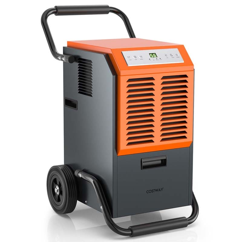 163 PPD Commercial Dehumidifier, 4500 Sq.Ft Crawl Space Dehumidifier with Drain Hose & Water Tank for Basement, Warehouse & Job Site