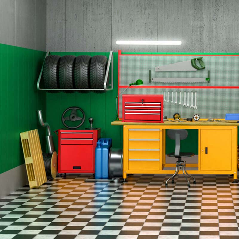 6-Drawer Rolling Tool Chest Cabinet, 2-in-1 Detachable Tool Box Organizer with Auto Locking System & Lockable Wheels for Garage Workshop