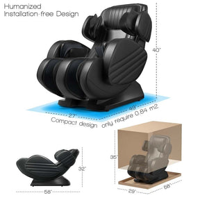 3D SL Track Zero Gravity Massage Chair with Heat, Assembly-Free Full Body Massage Recliner
